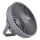 LED Uzlādējama galds ventilators ar LED apgaismojumu LED/2W/5V USB 2400 mAh pelēka