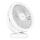 LED Uzlādējama galds ventilators ar LED apgaismojumu LED/3W/5V USB 2400 mAh balta