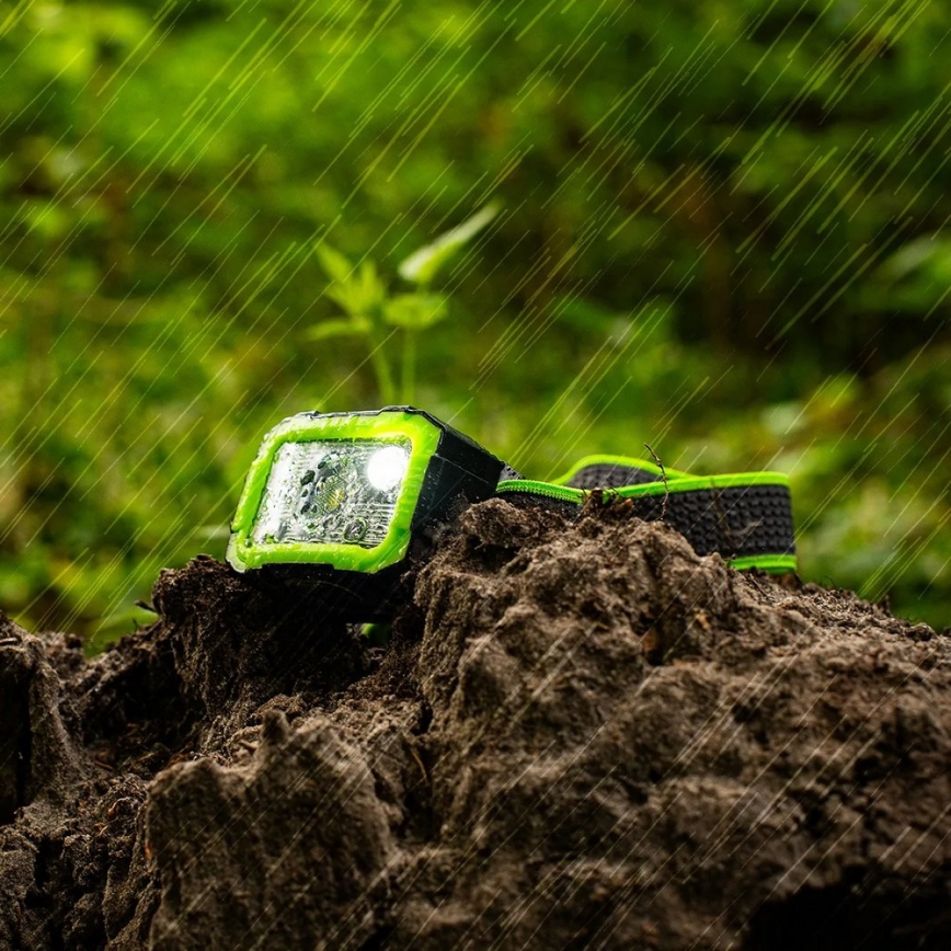 Regulējama uzlādējamā LED galvas lampa ar sensoru LED/10W/5V IP66 750 lm 1500 mAh