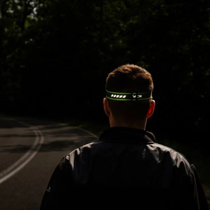 Regulējama uzlādējamā LED galvas lampa ar sensoru LED/10W/5V IP66 750 lm 1500 mAh