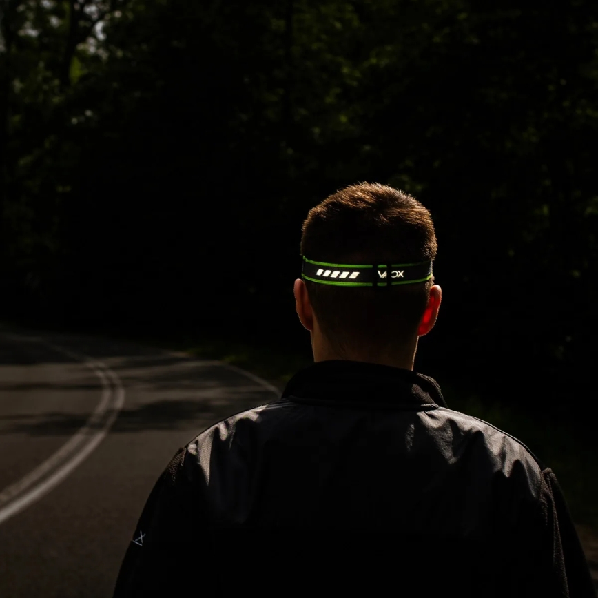 Regulējama uzlādējamā LED galvas lampa ar sensoru LED/10W/5V IP66 750 lm 1500 mAh