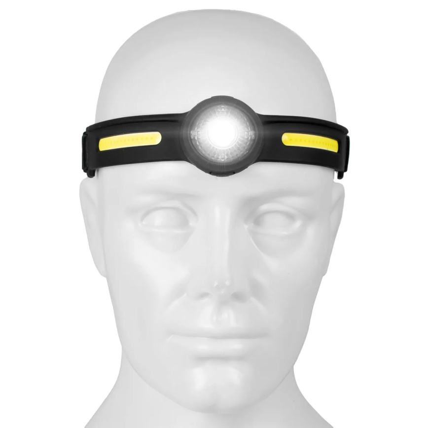 Uzlādējams regulējams LED galvas lukturis ar sarkanu gaismu LED/5V IPX4 550 lm 600 mAh