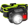 LED uzlādējama galvas lampa ar regulējamu spilgtumu, sensoru un sarkano gaismu LED/6W/5V/3xAAA IP66 500 lm 1200 mAh