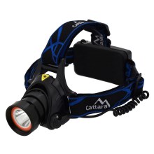 LED Uzlādējama galvas lampa ar sarkanu gaismu LED/10W/7,4V IP44 melna/zila