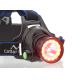 LED Uzlādējama galvas lampa ar sarkanu gaismu LED/10W/7,4V IP44 melna/zila