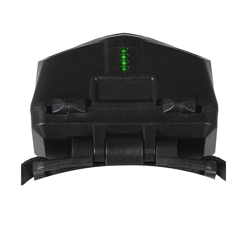 LED Aptumšojama uzlādējams galvas lampa ar sensoru un sarkana lampa 2xLED/5W/5V/3xAAA IP65 500 spīdīgs 1200 mAh