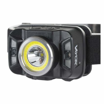 LED Aptumšojama uzlādējams galvas lampa ar sensoru un sarkana lampa LED/15W/5V IP66 430 spīdīgs 1800 mAh