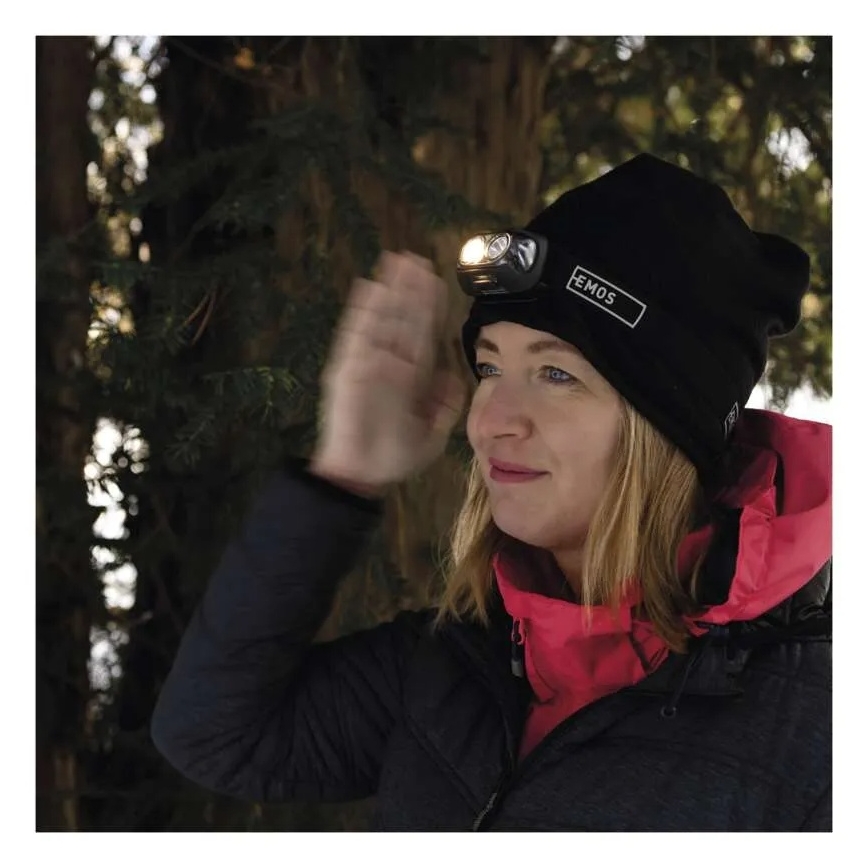 LED Uzlādējamā galvas lampa LED/USB 1200 mAh