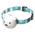 LED uzlādējamā galvas lampa LED/USB 500 mAh — lācis