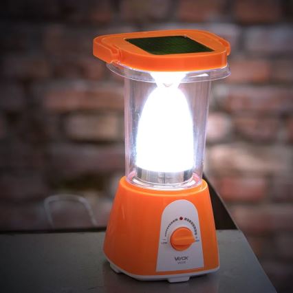LED Aptumšojama uzlādējams saules enerģijas lampa ar lādētājakumulatora funkciju LED/230V 710 spīdīgs 1600 mAh