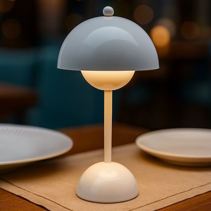 LED uzlādējama skārienjūtīga galda lampa COSTA LED/3W/5V 2400 mAh 3000-6000K balta