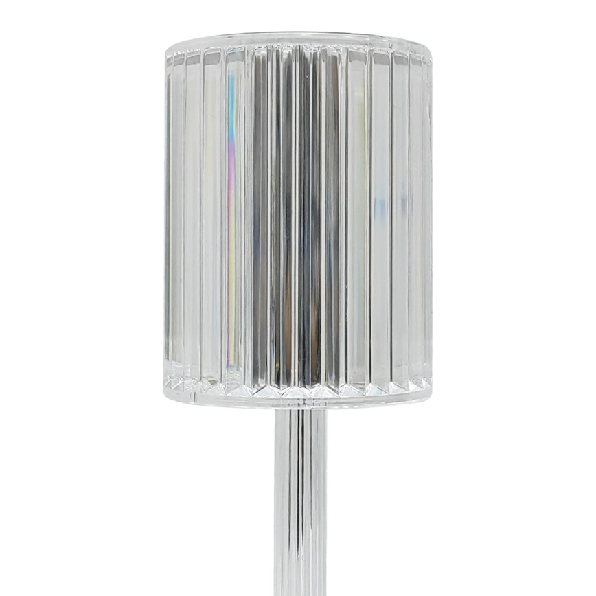 LED uzlādējamā skārienjūtīgā galda lampa SIMPLE LED/1W/5V 2400 mAh 3000-6000K caurspīdīga