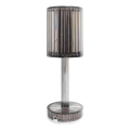 LED uzlādējama skārienjūtīga galda lampa SIMPLE LED/1W/5V 3000-6000K 2400 mAh dūmakaina pelēka