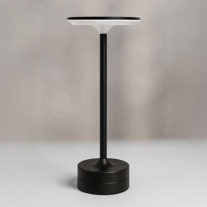 LED uzlādējamā skārienjūtīgā galda lampa TAVOLO LED/2,5W/5V 2400 mAh 3000-6000K melna