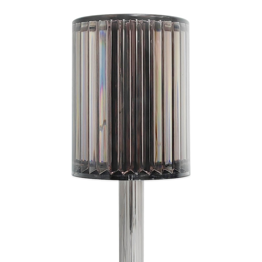 LED uzlādējama skārienjūtīga galda lampa SIMPLE LED/1W/5V 3000-6000K 2400 mAh dūmakaina pelēka