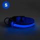LED Uzlādējama suņu kakla siksna 35-43 cm 1xCR2032/5V/40 mAh zila