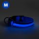 LED Uzlādējama suņu kakla siksna 40-48 cm 1xCR2032/5V/40 mAh zila