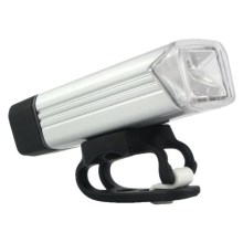 LED Uzlādējama velosipēda lampiņa LED/5W/3,7V IPX4 1200 mAh sudraba