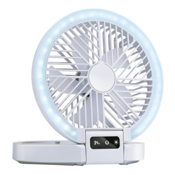 LED uzlādējamais galda ventilators 3,7V 1200 mAh