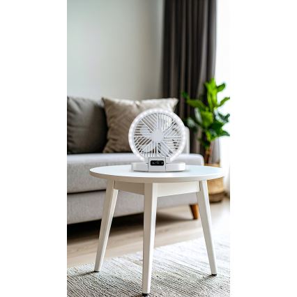 LED uzlādējamais galda ventilators 3,7V 1200 mAh