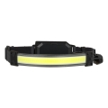 LED uzlādējamais galvas lukturis 2xLED/5V 180 lm 900 mAh melns