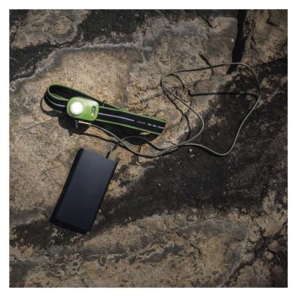 LED uzlādējamais galvas lukturis LED/USB 1600 mAh IPX6