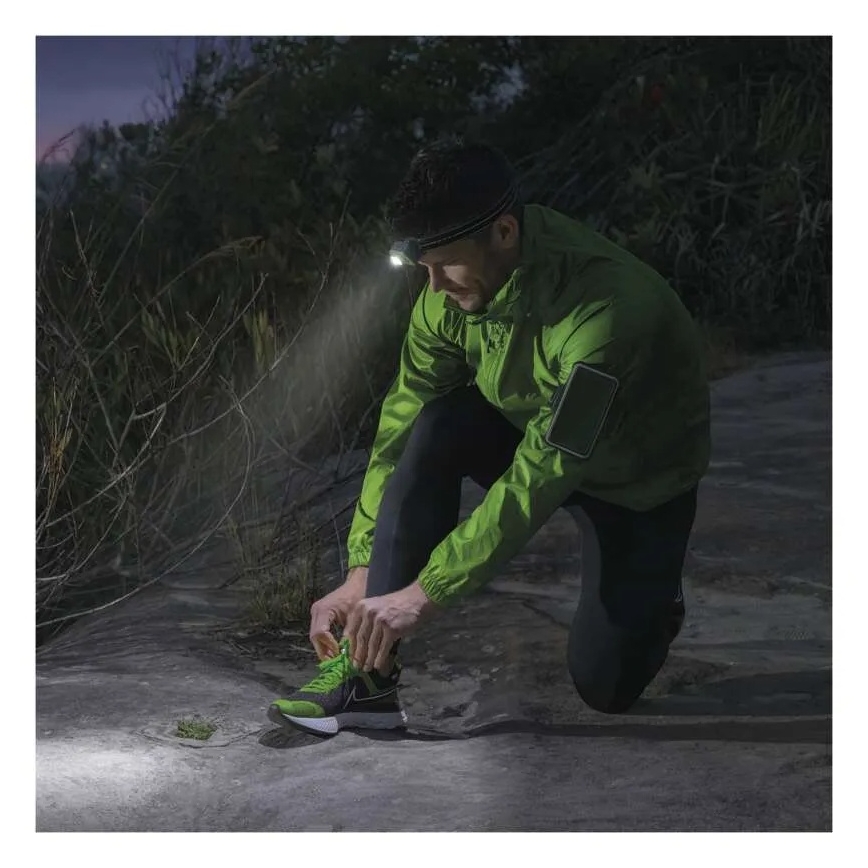 LED uzlādējamais galvas lukturis LED/USB 1600 mAh IPX6