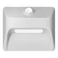 LED uzlādējamais kāpņu gaismeklis ar kustības un krēslas sensoru STEP LIGHT LED/0,3W/3,7V 2200 mAh IP53 balta