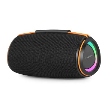 LED uzlādējamais skaļrunis 60W/2000 mAh IPX4 melns