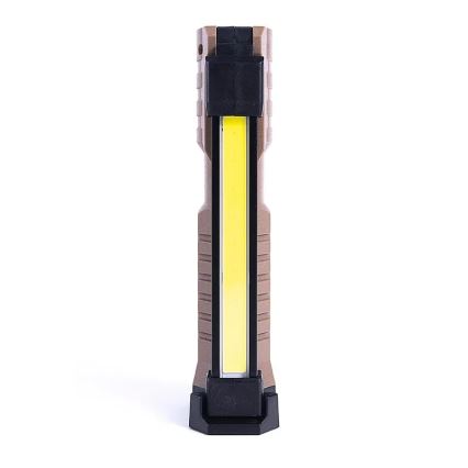 LED Aptumšojama uzlādējams darba lukturītis ar lādētājakumulatora funkciju LED/4W/5V IPX4 600 spīdīgs 2000 mAh