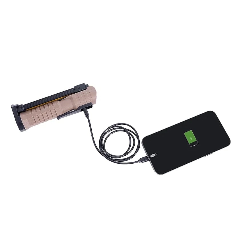 LED Aptumšojama uzlādējams darba lukturītis ar lādētājakumulatora funkciju LED/4W/5V IPX4 600 spīdīgs 2000 mAh