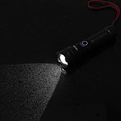 LED Aptumšojams uzlādējams lukturītis ar lādētājakumulatoru funkcija LED/10W/5V IPX4 600 spīdīgs 2000 mAh