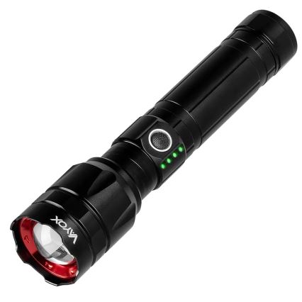 LED Aptumšojams uzlādējams lukturītis ar lādētājakumulatoru funkcija LED/30W/5V IPX5 1060 spīdīgs 5000 mAh