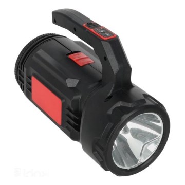 LED uzlādējams lukturis LED/5V 500 lm 1200 mAh melns
