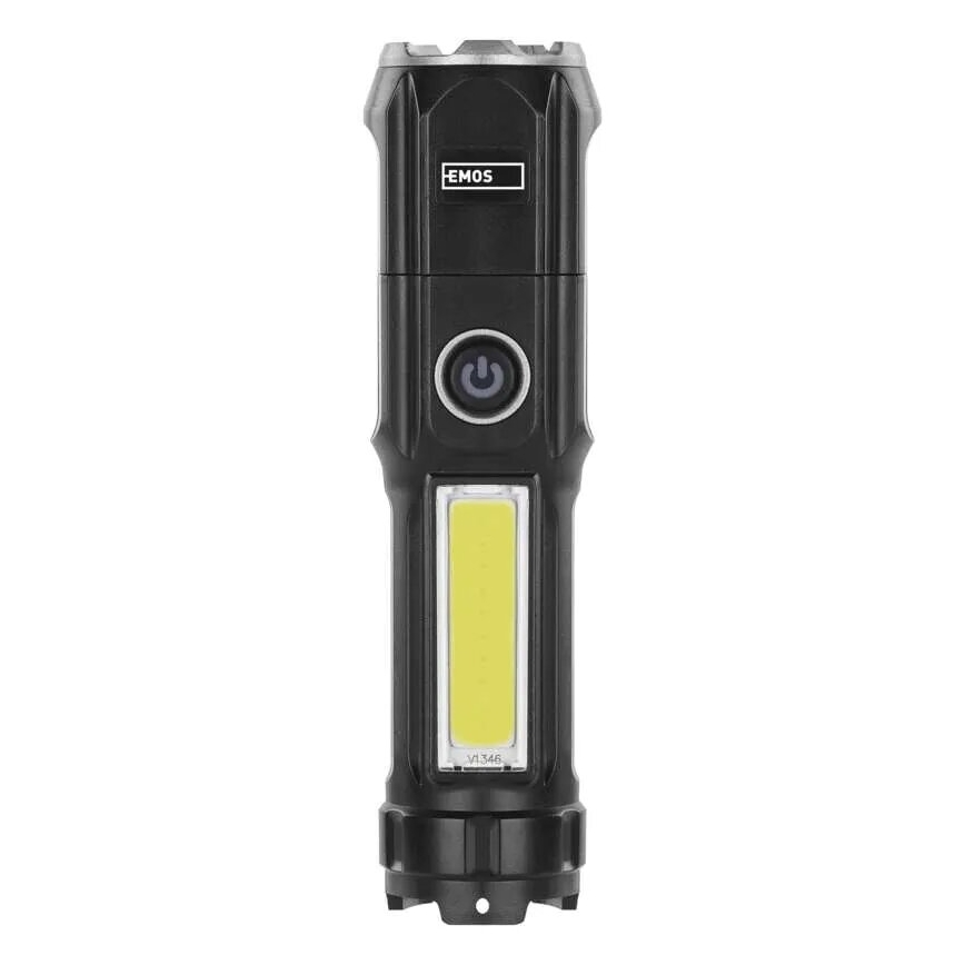 LED Uzlādējams lukturis LED/USB/3,7V IP44 150 lm 1200mAh