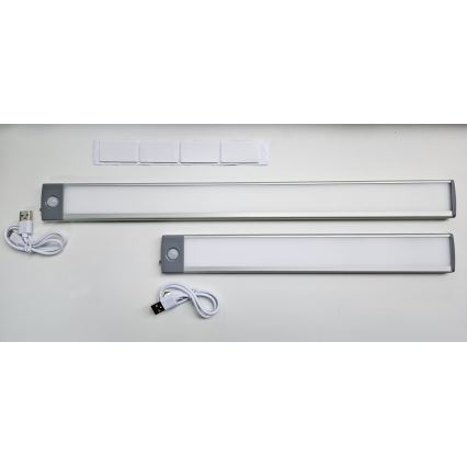 LED Uzlādējams mēbeļu apgaismojums ar sensoru LED/2,5W/5V USB 800 mAh 4200K 32,5 cm
