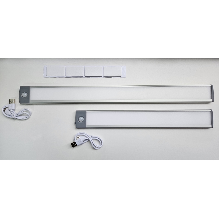LED Uzlādējams mēbeļu apgaismojums ar sensoru LED/2,5W/5V USB 800 mAh 4200K 32,5 cm