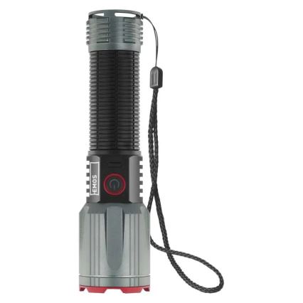 LED uzlādējams metāls lukturītis LED/5V 3000 spīdīgs 5000 mAh IP43
