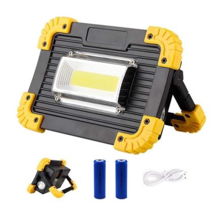LED Uzlādējams prožektors LED/10W/4000 mAh 3xAA