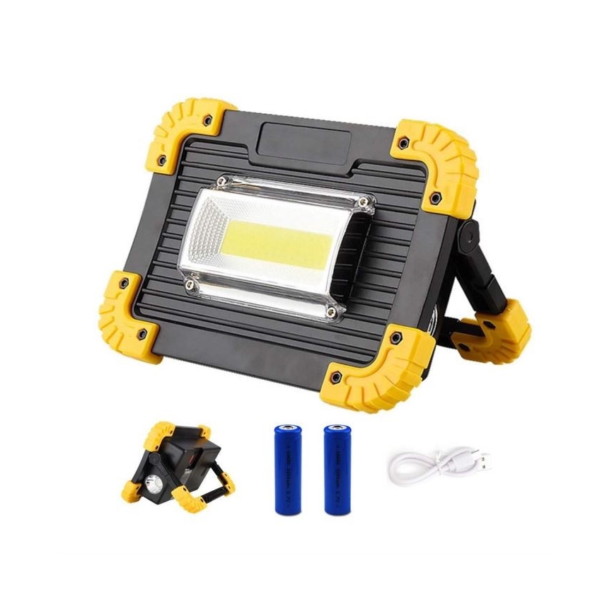 LED Uzlādējams prožektors LED/10W/4000 mAh 3xAA