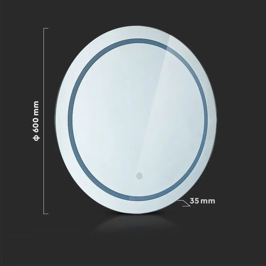 LED Vannas istabas apsildāms spogulis ar apgaismojumu LED/25W/230V IP44 3000K/4000K/6400K