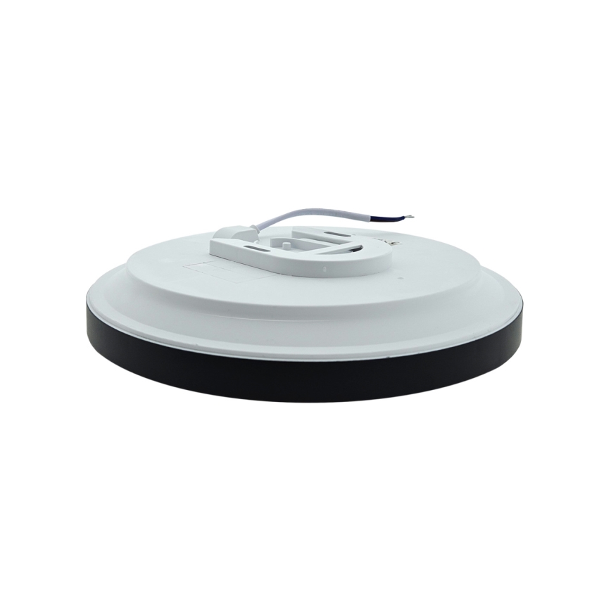 LED vannas istabas griestu gaismeklis FLUME LED/10W/230V Ø 22,5 cm IP44 melns