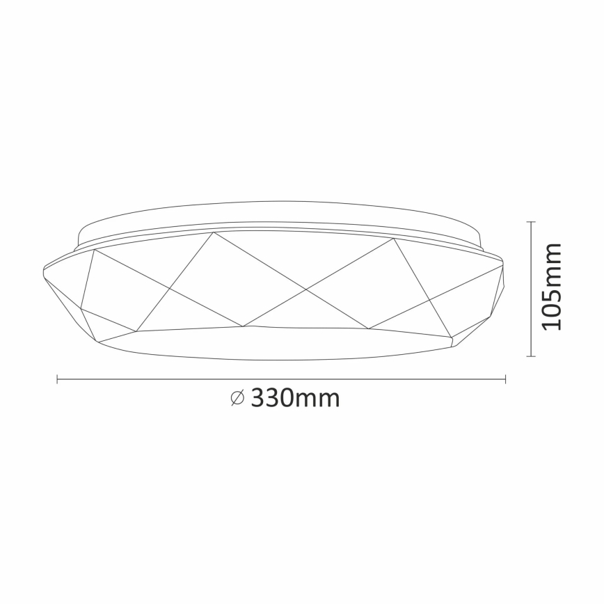 LED vannas istabas griestu gaismeklis GALAXY LED/17W/230V