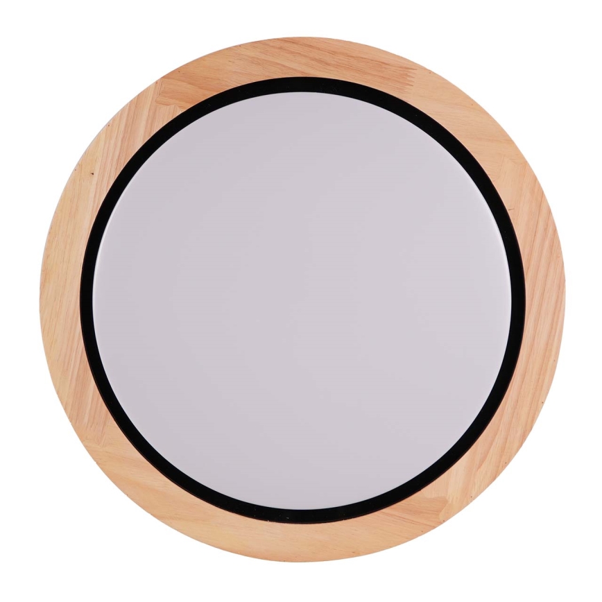 Vannas istabas koka griestu LED gaismeklis 24W/230V Ø 39 cm IP44, ozols