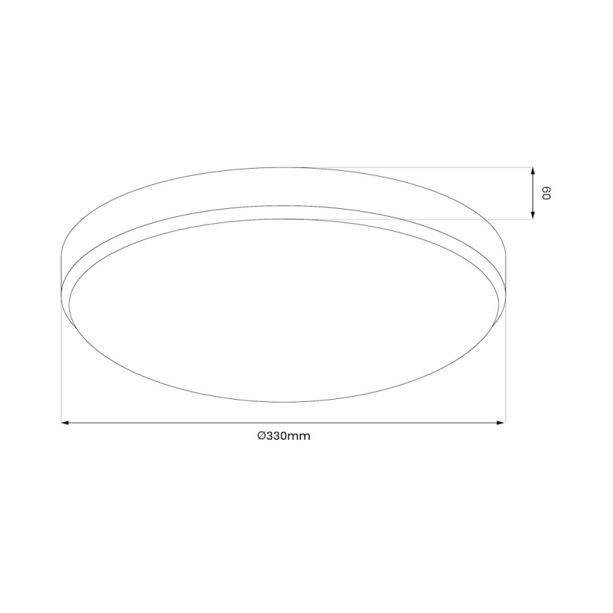 LED vannas istabas griestu gaismeklis MAYA LED/15W/230V Ø 33 cm IP44 spīdīgs hroms