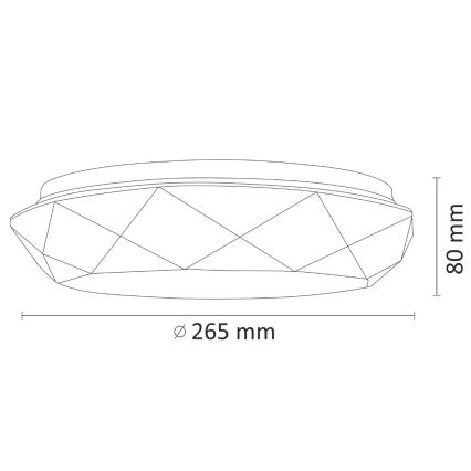 LED vannas istabas griestu gaismeklis SELINA LED/12W/230V
