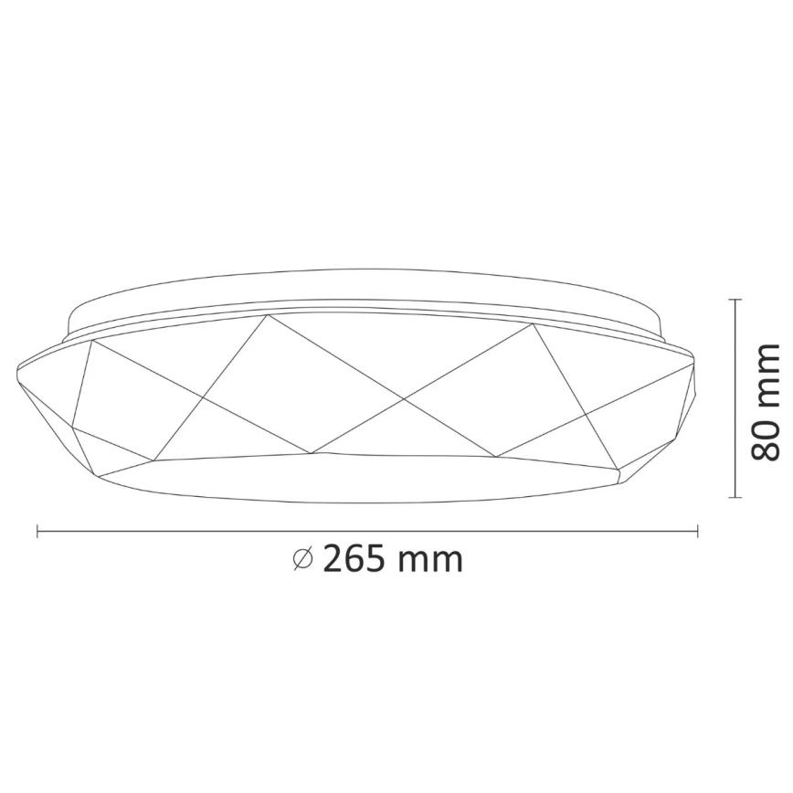 LED vannas istabas griestu gaismeklis SELINA LED/12W/230V