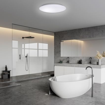 LED Vannas istabas griestu lampa ar sensoru AVESTA LED/12W/230V 4000K IP54
