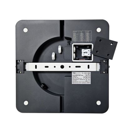 LED Vannas istabas griestu lampa ar sensoru ELLÉ LED/24W/230V 3000/4000/6500K 26x26 cm IP54 antracīta