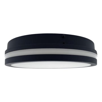 LED Vannas istabas griestu lampa ar sensoru ELLÉ LED/24W/230V 3000/4000/6500K d. 26 cm IP54 antracīta